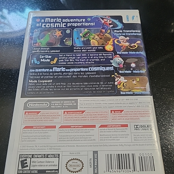 Super Mario Galaxy Nintendo Wii 2007 With Booklet - Picture 2 of 3